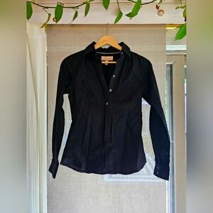 Banana Republic Black Button-up